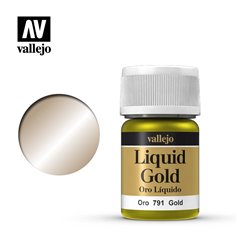 Vallejo 70791 LIQUID SILVER Gold - 35ml