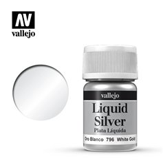 Vallejo 70796 LIQUID SILVER White Gold - 35ml