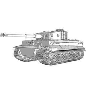 Das Werk DW35028 Pzkpfwg.VI Tiger I late