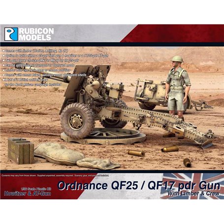 Rubicon Models 1:56 QF25/QF17 pdr Gun