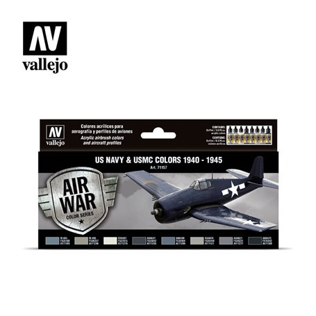 Vallejo Paints set MODEL AIR / US NAVY AND USMC COLORS 1940-1945 