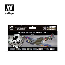 Vallejo Zestaw farb MODEL AIR / RAF COLORS DAY FIGHTERS 1941-1945 AND P.R.U.
