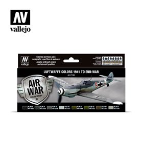 Vallejo 71166 Zestaw farb MODEL AIR - LUFTWAFFE COLORS 1941-1945