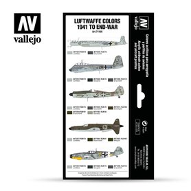 Vallejo 71166 Zestaw farb MODEL AIR - LUFTWAFFE COLORS 1941-1945