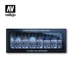 Vallejo Paints set MODEL AIR / METALLIC COLORS 