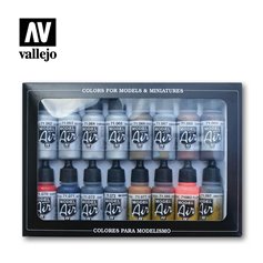 Vallejo Paints set MODEL AIR / METALLIC COLORS