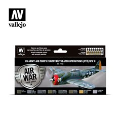 Vallejo 71182 Zestaw farb MODEL AIR - US ARMY AIR CORPS EUROPEAN THEATER OPERATIONS