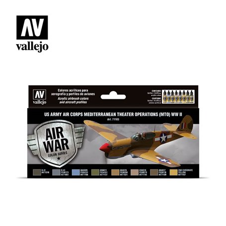Vallejo Zestaw farb MODEL AIR / US ARMY AIR CORPS MTO