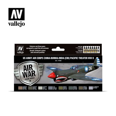 Vallejo Paints set MODEL AIR / US ARMY AIR CORPS CBI / PACIFIC THEATER 