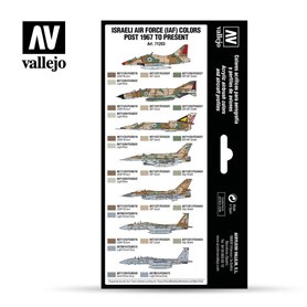 Vallejo Zestaw farb MODEL AIR / ISRAELI AIR FORCE FROM 1967