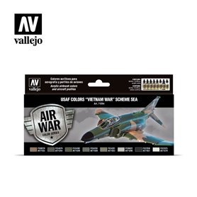 Vallejo 71204 Zestaw farb MODEL AIR - USAF COLORS VIETNAM WAR