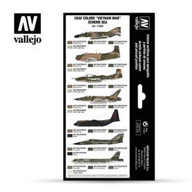 Vallejo Zestaw farb MODEL AIR / USAF COLORS VIETNAM WAR