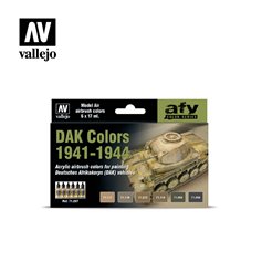 Vallejo 71207 Zestaw farb MODEL AIR - DAK COLORS 1941-1944