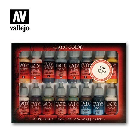 Vallejo Paints set GAME COLOR / METAL AND LEATHER 