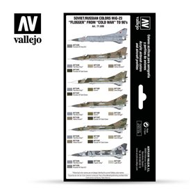 Vallejo Paints set MODEL AIR / SOVIET AND RUSSIAN MIG-23 FLOGGER 