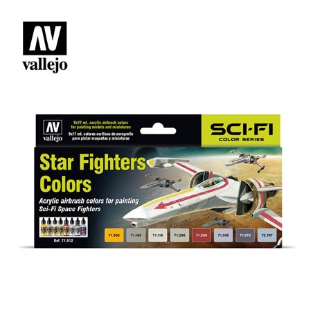 Vallejo Zestaw Model Air 8 farb - Sci Fi Star Fighters Colors