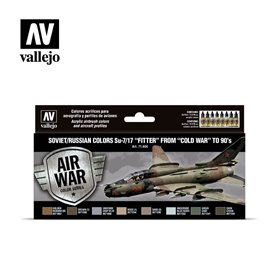 Vallejo Paints set MODEL AIR / SOVIET AND RUSSIAN SU-7 / SU-17 FITTER 