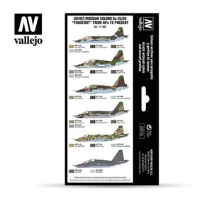 Vallejo Zestaw farb MODEL AIR / SOVIET AND RUSSIAN SU-25 / SU-39 FROGFOOT COLORS