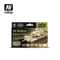 Vallejo Paints set AFV COLOR SERIES / US MODERN DESERT 