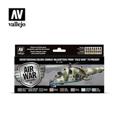 Vallejo Paints set MODEL AIR / SOVIET AND RUSSIAN COMBAT HELICOPTERS / POST WWII TO PRESENT 