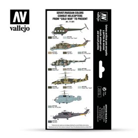 Vallejo Paints set MODEL AIR / SOVIET AND RUSSIAN COMBAT HELICOPTERS / POST WWII TO PRESENT 