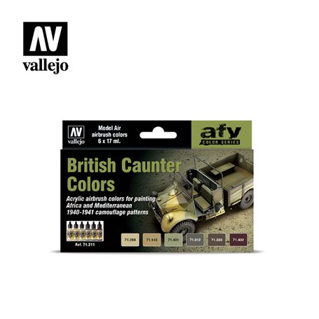 Vallejo Paints set AFV COLOR SERIES / CAUNTER BRITISH COLORS 