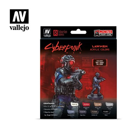 Vallejo Zestaw farb GAME COLOR - LAWMEN BY CYBERPUNK RED EXCLUSIVE