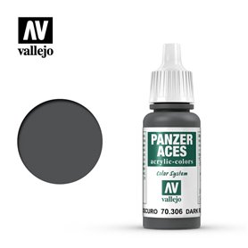 Vallejo PANZER ACES 70306 Farba akrylowa DARK RUBBER - 17ml