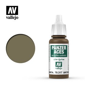 Vallejo PANZER ACES 70317 Farba akrylowa BRITISH TANK CREW - 17ml