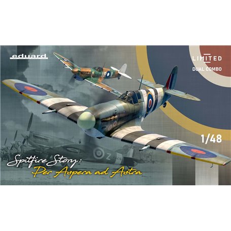 Eduard 1:48 SPITFIRE STORY: PER ASPERA AD ASTRA - DUAL COMBO - LIMITED edition 