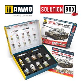 Ammo of MIG 7901 HOT TO PAINT WWII GERMAN WINTER VEHICLES - SOLUTION BOX