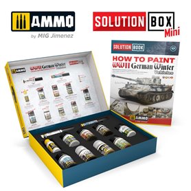Ammo of MIG 7901 HOT TO PAINT WWII GERMAN WINTER VEHICLES - SOLUTION BOX