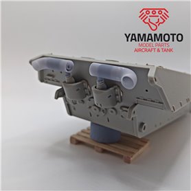 Yamamoto 1:35 Zestaw tlumików Flammvernichter do Tiger II / E-50 / E-75 Typ 1