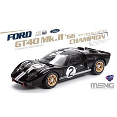 Meng 1:12 Ford GT40 Mk.II 1966 Champion - PRE-COLORED EDITION 