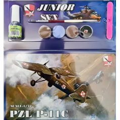 Big Model 1:72 PZL-P-11C - 112 Eskadra - JUNIOR SET - w/paints 