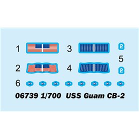 Trumpeter 1:700 USS Guam CB-2
