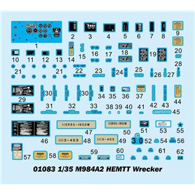 TRUMPETER 01083 M984A2 HEMTT Wrecker - 1:35