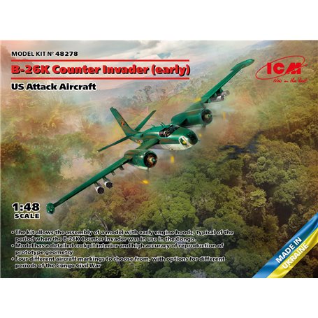 ICM 48278 B-26K Counter Invader (early), US Attack Aircraft