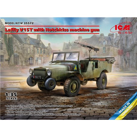 ICM 35572  Laffly V15T with Hotchkiss machine gun