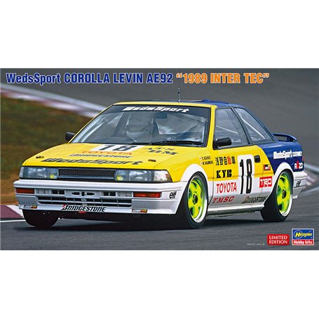 Hasegawa 20531 WedsSport Corolla Levin AE92 1989 Inter Tec