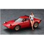 Hasegawa 1:24 Lancia Stratos HF Stradale + ITALIAN GIRL'S FIGURE