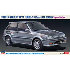 Hasegawa 1:24 Toyota Starlet EP71 Turbo-S (3Door) - LATE VERSION SUPER-LIMITED - LIMITED EDITION