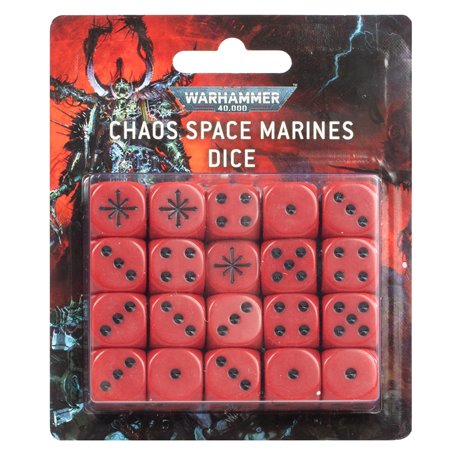 Warhammer 40000 Chaos Space Marines Dice