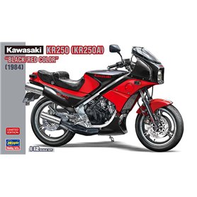 Hasegawa 21740 Kawasaki KR250 (KR250A) Black/Red Color (1984)