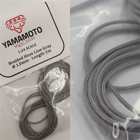 Yamamoto YMPTUN67 Braided Hose Linie Silver/Gray 1,0mm 2 m