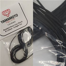 Yamamoto YMPTUN69 Braided Hose Line Black 1,0mm 2m