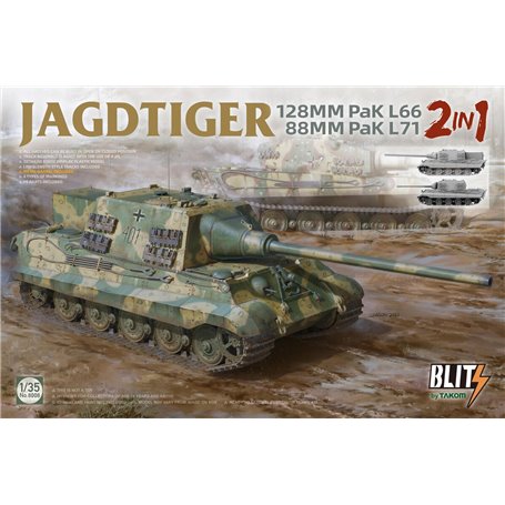 Takom 8008 JagdTiger (2 in 1) 128mm Pak L66 ,88mm Pak L71 