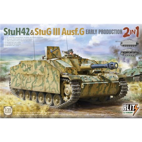 Takom 8009 StuH42 & StuG III Ausf.G Early Prodution (2 in 1)