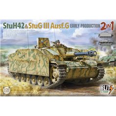 Takom BLITZ 1:35 Sturmhaubitze StuH42 / Sturmgeschutz StuG III Ausf.G - EARLY PRODUCTION - 2IN1