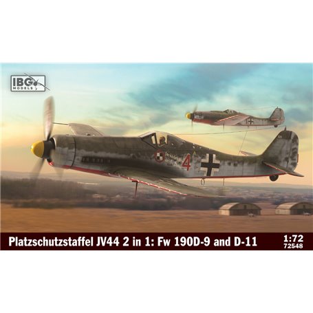 IBG 1:72 Focke Wulf Fw-190 D-19 / D-11 - Platzschutzstaffel JV 44 - 2IN1